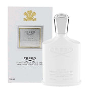 A bottle of Creed Aventus Cologne, aVENTUS FOR HIM, aVENTUS FOR HER, Green Irish Tweed, Silver Mountain Water, Millesime Imperial, Viking, Royal Oud, Original Santal, Himalaya, Pure White Cologne