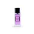 A clear rectangular perfume bottle with purple liquid, black cap, and a label reading "Isvaraya Eau de Parfum - Indult" by Fragrapedia Haus, featuring Indian plum and jasmine Sambac notes, set against a plain white background.