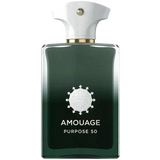Amouage Purpose 50 perfume bottle on a white background