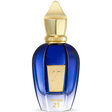 Blue perfume bottle with gold cap and X xerjoff-torino21